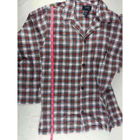 NWOT POLO RALPH LAUREN Sleepwear Mens Medium Red Tartan Plaid Pajama Set PJs $10 - Picture 11 of 16